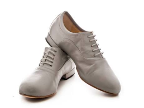 Regina Tango Shoes uomo Modello Forte bianco pelle morbidissima scarpe da ballo maschili tacco due centimetri zapatos esclusiva Torino TangoSolar