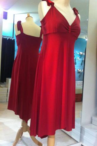tangosolar abito rosso torino tango abbigliamento vestito torino aldobaraldo