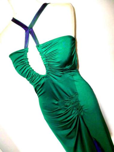 tangosolar abito verde smeraldo torino negozio esclusiva capi unici da sera da tango da cerimonia