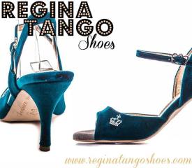 regina tango shoes tangosolar scarpe velluto azzurro